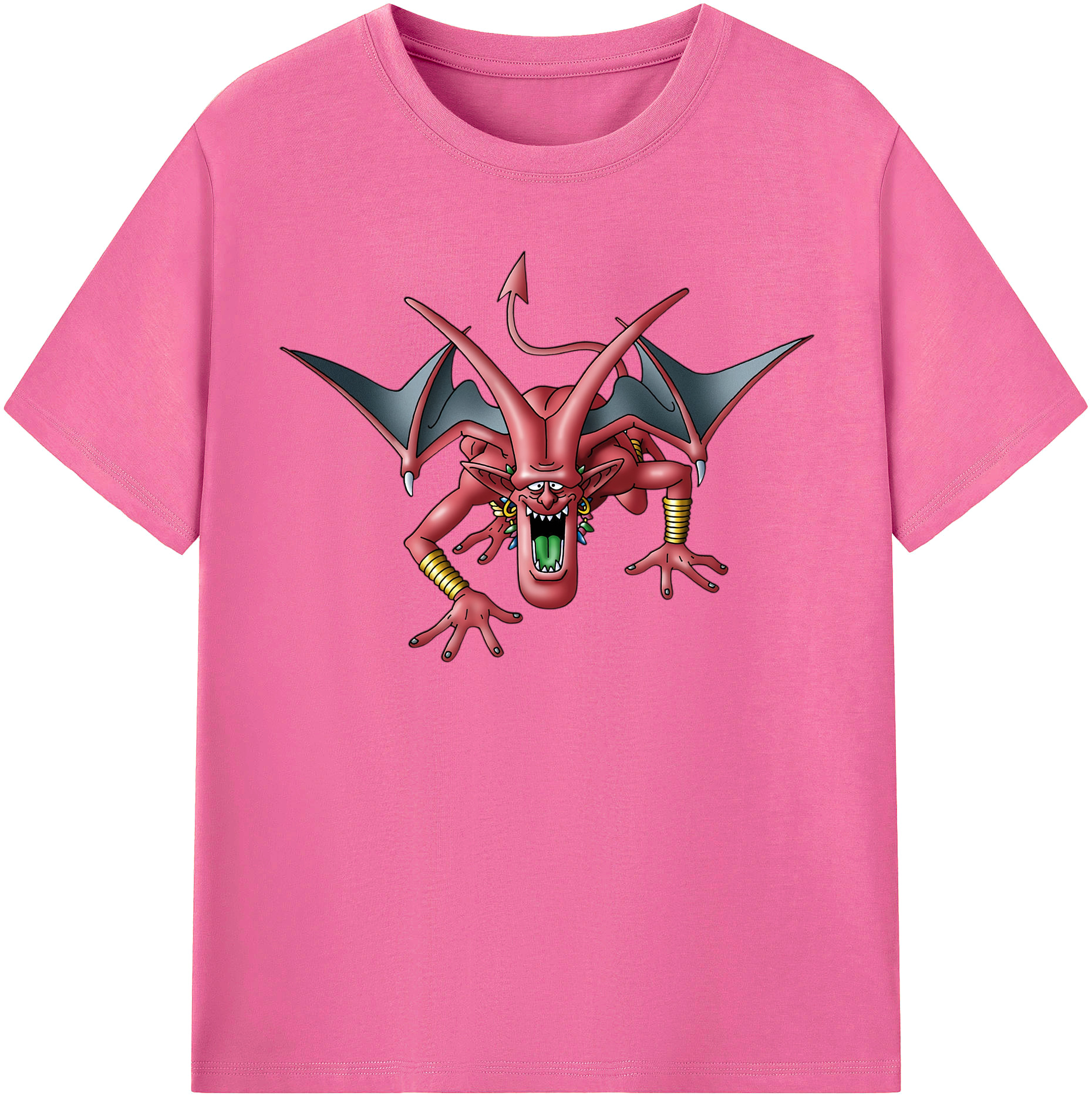 （画像用） ドラゴンクエスト Doragon Kuesuto Dragon Quest レディースカジュアルプリントTシャツ（綿100％）